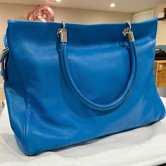 MARC JACOBS TOTE HANDBAG PURSE Blue - Picture 8 of 11